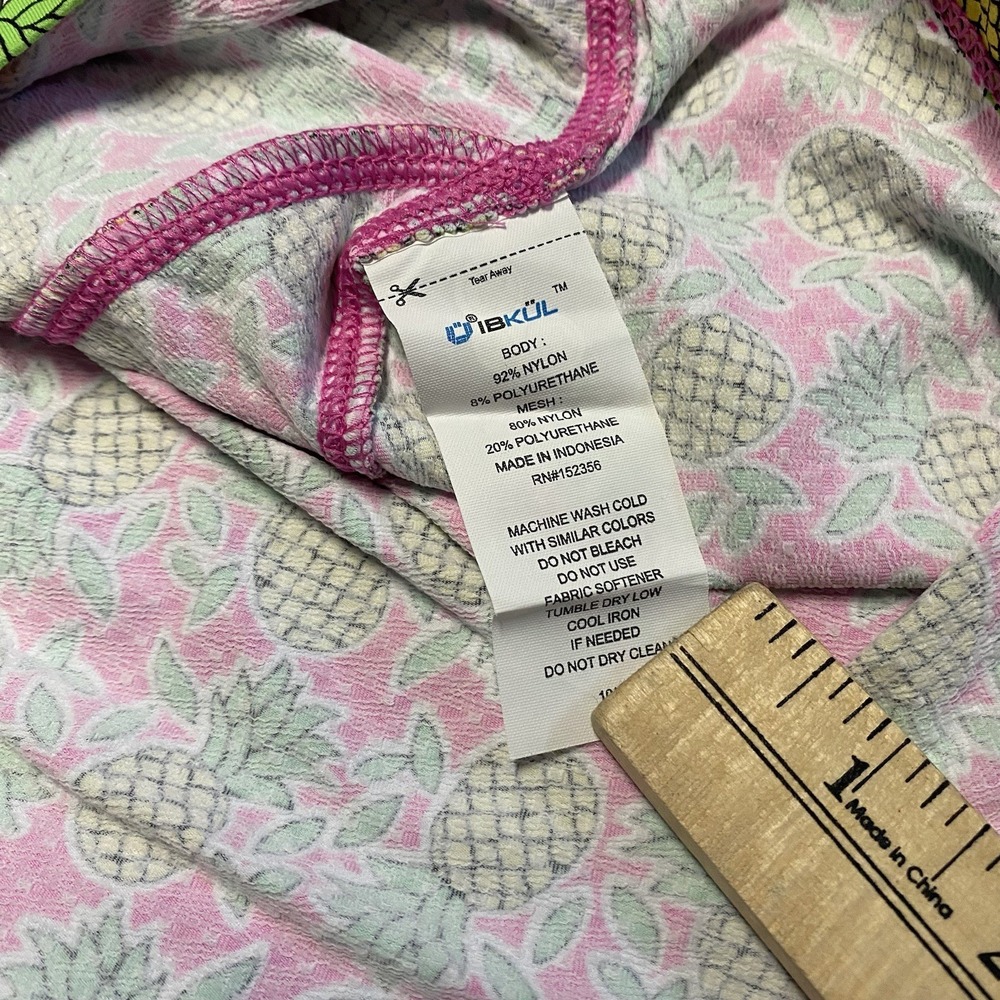 Ibkul Dress Small Pink Pineapple Print Performance Golf Pickleball UPF 50+ - Picture 8 of 8